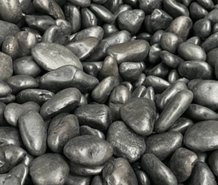 Alpstone Black Tusk Pebble 30-50mm 1 Ton Bulk Bag