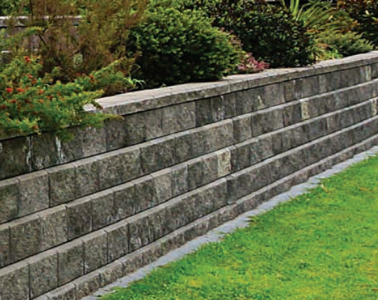 Bowers Ministone Retaining Block Rock Salt 182/132 x 125 x 182mm